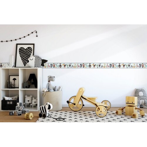 Noordwand Kids Walls Behangrand met dieren - 45876