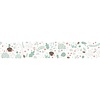 Noordwand Kids Walls Behangrand met egeltjes, vogels, paddestoelen en bloemen - 45873