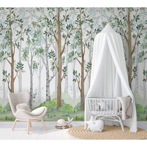 Noordwand Kids Walls Fotobehang getekend bos - 45869