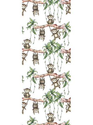 Noordwand Kids Walls Fotobehang met aapjes - 45852