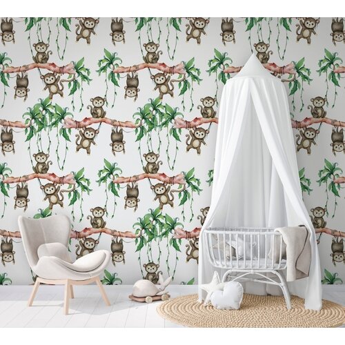 Noordwand Kids Walls Fotobehang met aapjes - 45852