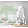 Noordwand Kids Walls Fotobehang silhouet van een boom met schommel - 45879