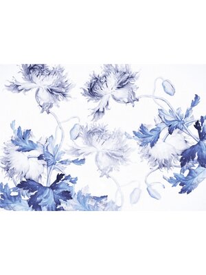 Noordwand Komar Colours Fotobehang Blue Silhouettes - X7-1093