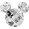 Noordwand Komar Dots Behangcirkel Disney - Mickey Mouse - Head Comic Cartoon - DD1-007