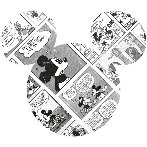 Noordwand Komar Dots Behangcirkel Disney - Mickey Mouse - Head Comic Cartoon - DD1-007