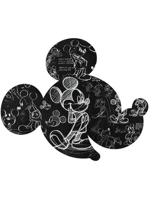 Noordwand Komar Dots Behangcirkel Disney - Mickey Mouse - Head Illustration - DD1-008 Noordwand Komar Dots Behangcirkel Disney - Mickey Mouse - Head Illustration - DD1-008