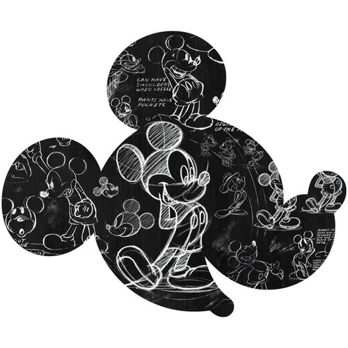 Noordwand Komar Dots Behangcirkel Disney - Mickey Mouse - Head Illustration - DD1-008