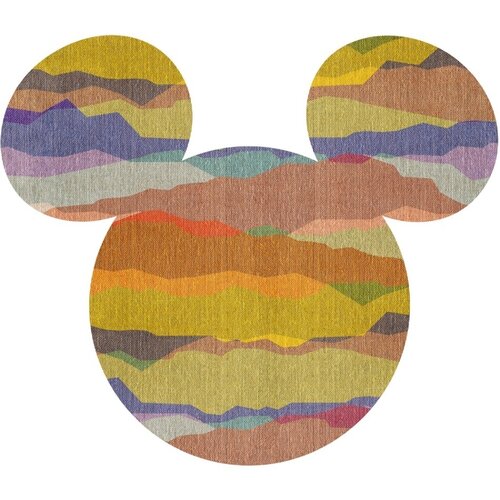 Noordwand Komar Dots Behangcirkel Disney - Mickey Mouse -Head - DD1-011