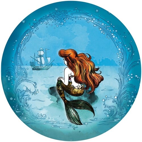Noordwand Komar Dots Behangcirkel Disney Princess - Ariel - Dreaming - DD1-020