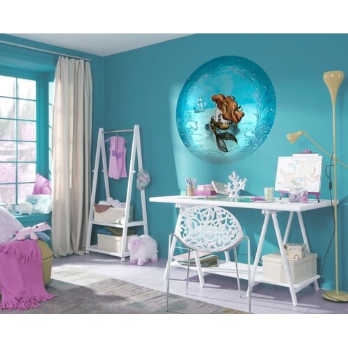 Noordwand Komar Dots Behangcirkel Disney Princess - Ariel - Dreaming - DD1-020