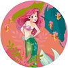 Noordwand Komar Dots Behangcirkel Disney Princess - Ariel - Happy Coral - DD1-017
