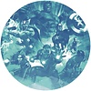 Noordwand Komar Dots Behangcirkel Marvel - Avengers - Blue Power - DD1-031