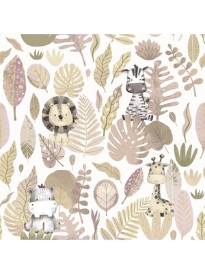 Noordwand Happy Behang met jungle dieren - 14838