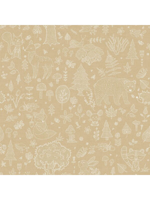 Noordwand Happy Behang met bosdier silhouetten - 14808