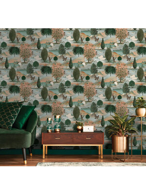 Dutch Wallcoverings FC Xanadu- Tundra Orange Green - 91531