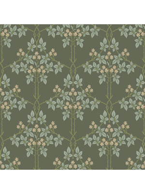 Dutch Wallcoverings FC Hidden Tr2-Blackberry grn/roz/bl - 82055