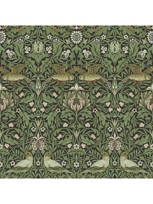 Dutch Wallcoverings FC Hidden Tr2-Bird Black/green - 82063