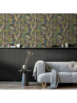 Dutch Wallcoverings FC Arboretum- Cassia Charcoal - 91741