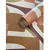 Dutch Wallcoverings FC Arboretum- Linnet Burgundy/Orange - 91714