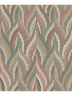 Dutch Wallcoverings FC Arabesque- Arabesque Red Teal - 36374