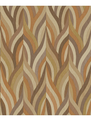 Dutch Wallcoverings FC Arabesque- Arabesque Orange/Mocha - 36373