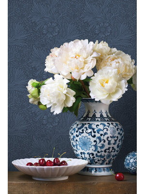 Dutch Wallcoverings FC British Heritage bloem blauw - KT20302