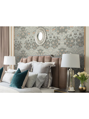 Dutch Wallcoverings FC British Heritage bloem grijs/beige - KT20208