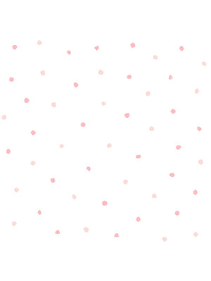 Dutch Wallcoverings FC Joy- stippen wit/roze - 72011