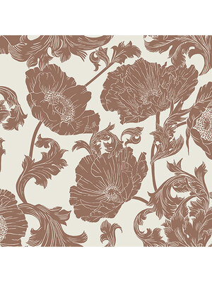Dutch Wallcoverings FC Ekbacka- Papaver White/Red - 14024