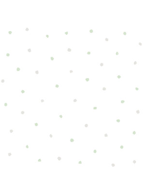 Dutch Wallcoverings FC Joy- stippen wit/groen/grijs - 72015