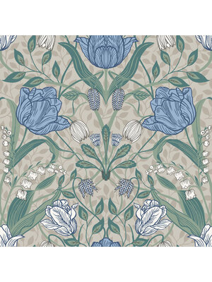 Dutch Wallcoverings FC Apelviken- Filippa Wht/grn/blue - 33008