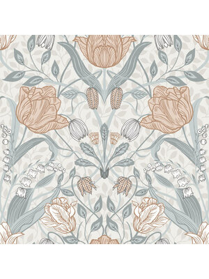 Dutch Wallcoverings FC Apelviken- Filippa White/gr/pink - 33005