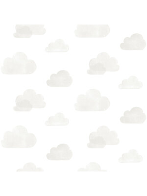 Dutch Wallcoverings FC Joy- wolken wit/grijs - 72127