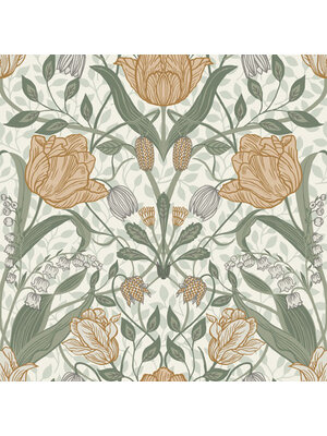 Dutch Wallcoverings FC Apelviken- Filippa White/yellow - 33006