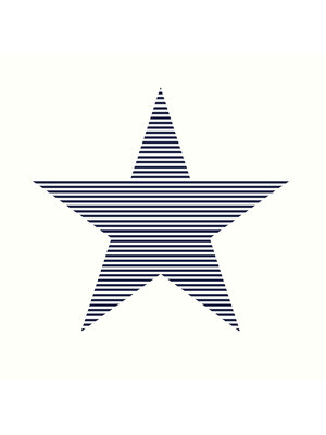 Dutch Wallcoverings FC Joy- sterren wit/blauw - 72041