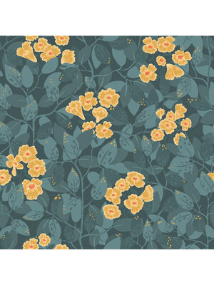 Dutch Wallcoverings FC Lina- Henni Turquoise - 55015