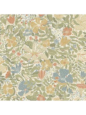Dutch Wallcoverings FC Langtan- Midsommar Multi green - 63017