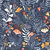 Dutch Wallcoverings FC Lina- Brittsommar Dark blue - 55012