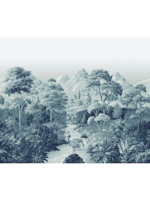 Dutch Wallcoverings FC Designology- mural Malvern Teal - DE01717