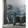 Dutch Wallcoverings FC Designology- mural Malvern Teal - DE01717