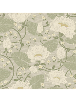 Dutch Wallcoverings FC Hjärterum- Eva beige/grijs - 83124