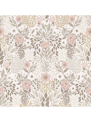 Dutch Wallcoverings FC Klara & Tove- Äng Pink - 26002