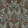 Dutch Wallcoverings FC Klara & Tove- Äng Black/dark blue - 26005