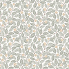Dutch Wallcoverings FC Klara & Tove- Blåbär small Yellow/white - 26025