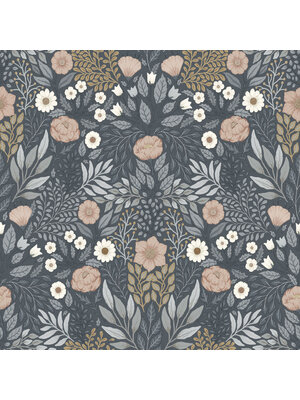 Dutch Wallcoverings FC Klara & Tove- Äng Dark blue - 26004