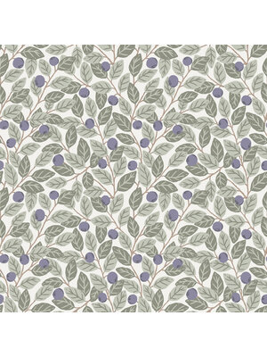 Dutch Wallcoverings FC Klara & Tove- Blåbär small Blue/white - 26027