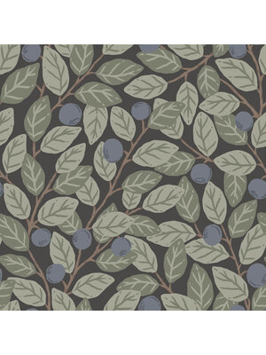 Dutch Wallcoverings FC Klara & Tove- Blåbär big Dark blue - 26016