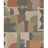 Dutch Wallcoverings FC Khalili- Khalili Khaki/Orange - 65931