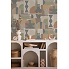 Dutch Wallcoverings FC Khalili- Khalili Khaki/Orange - 65931