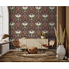 Dutch Wallcoverings FC Khalili- Tora Maroon - 65913